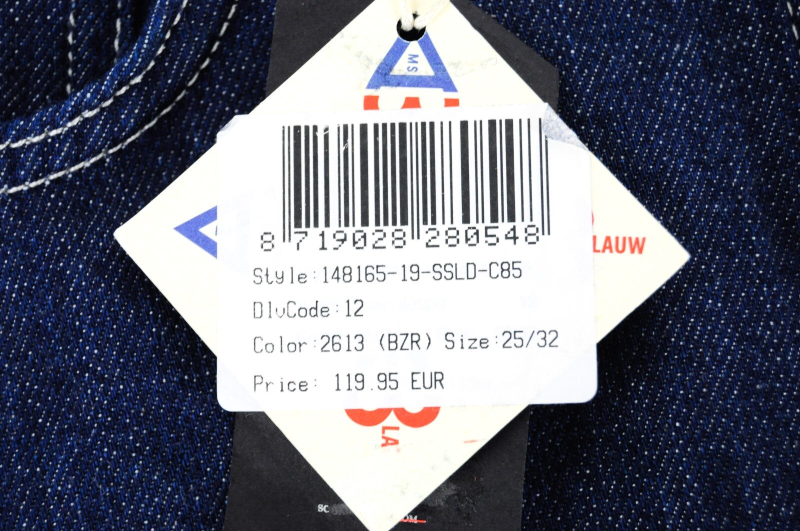 Scotch &amp; Soda moteriški džinsai W25/L32 mėlyni laisvi mėlyni medvilniniai džinsai 