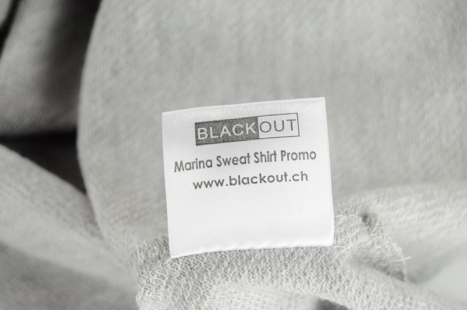 DNN moteriškas džemperis pilkas ilgomis rankovėmis su medvilniniu užrašu XS dydžio 