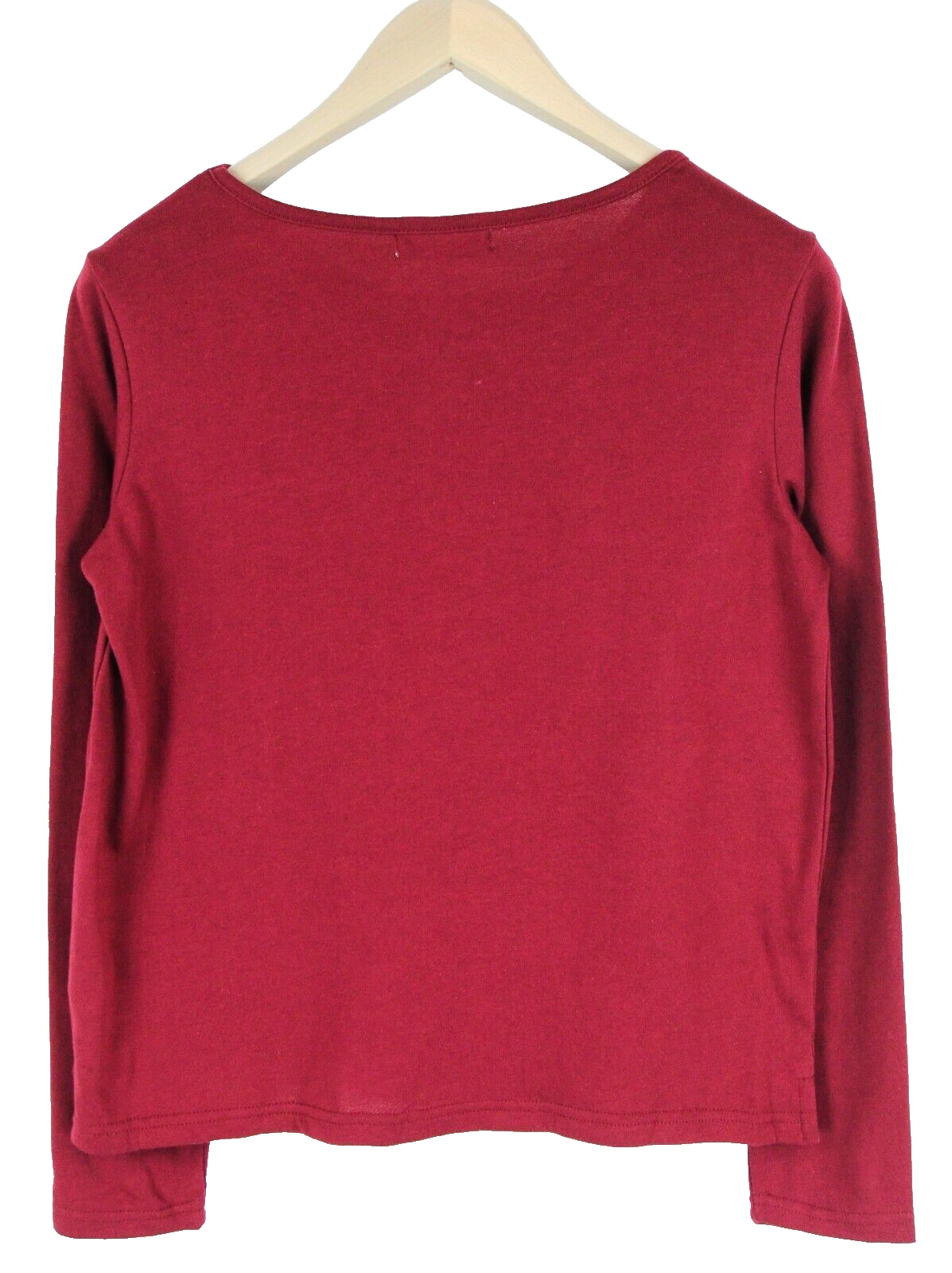 DNN  Womens Sweatshirt XS Red Cotton   Print Long Sleeve