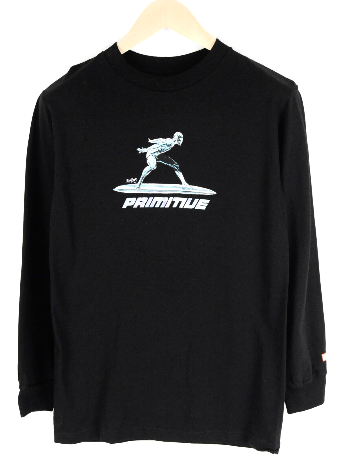 Primitive vyriškas Marvel džemperis S juodas medvilninis megztinis ilgomis rankovėmis 