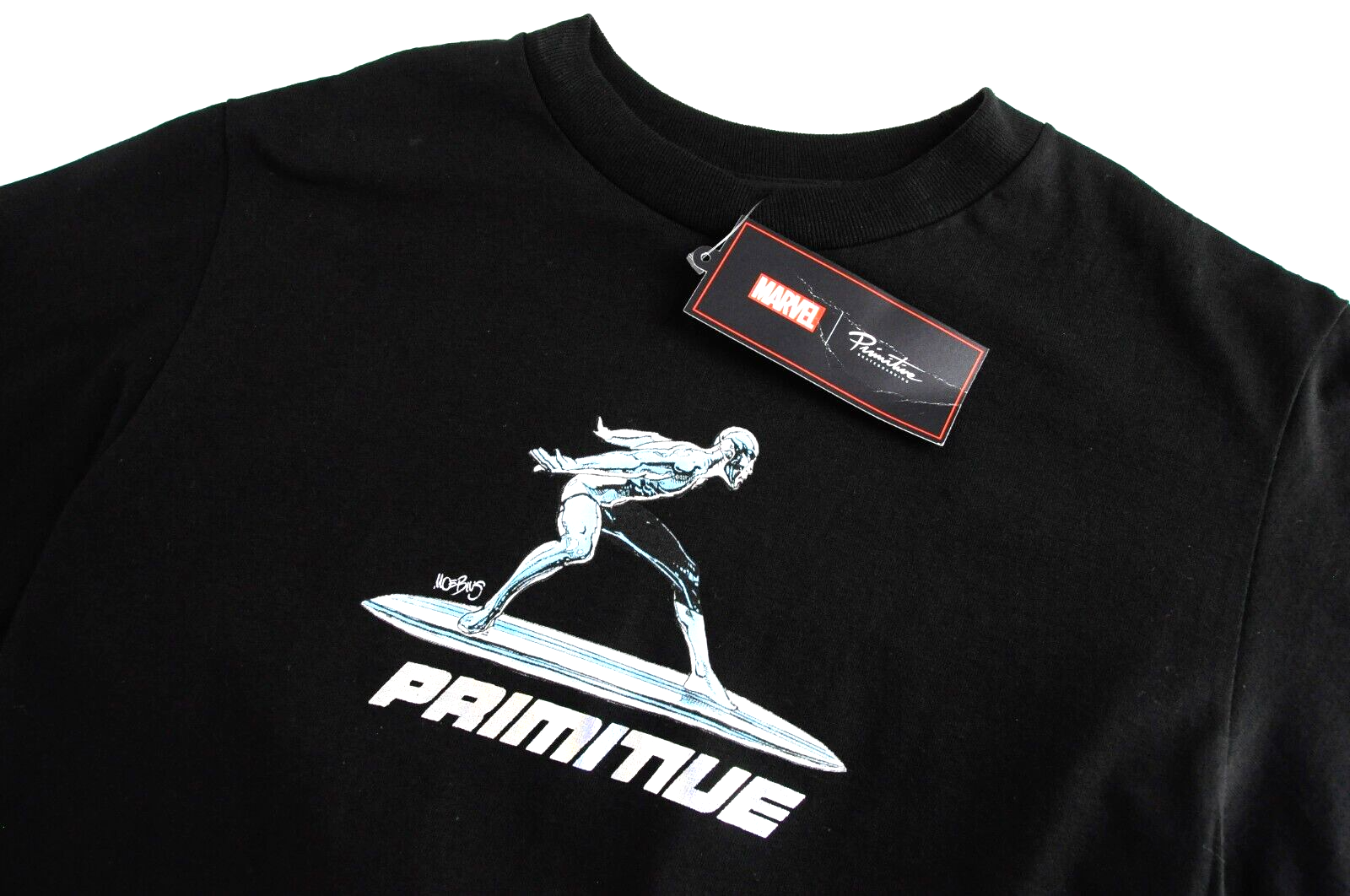 Primitive vyriškas Marvel džemperis S juodas medvilninis megztinis ilgomis rankovėmis 