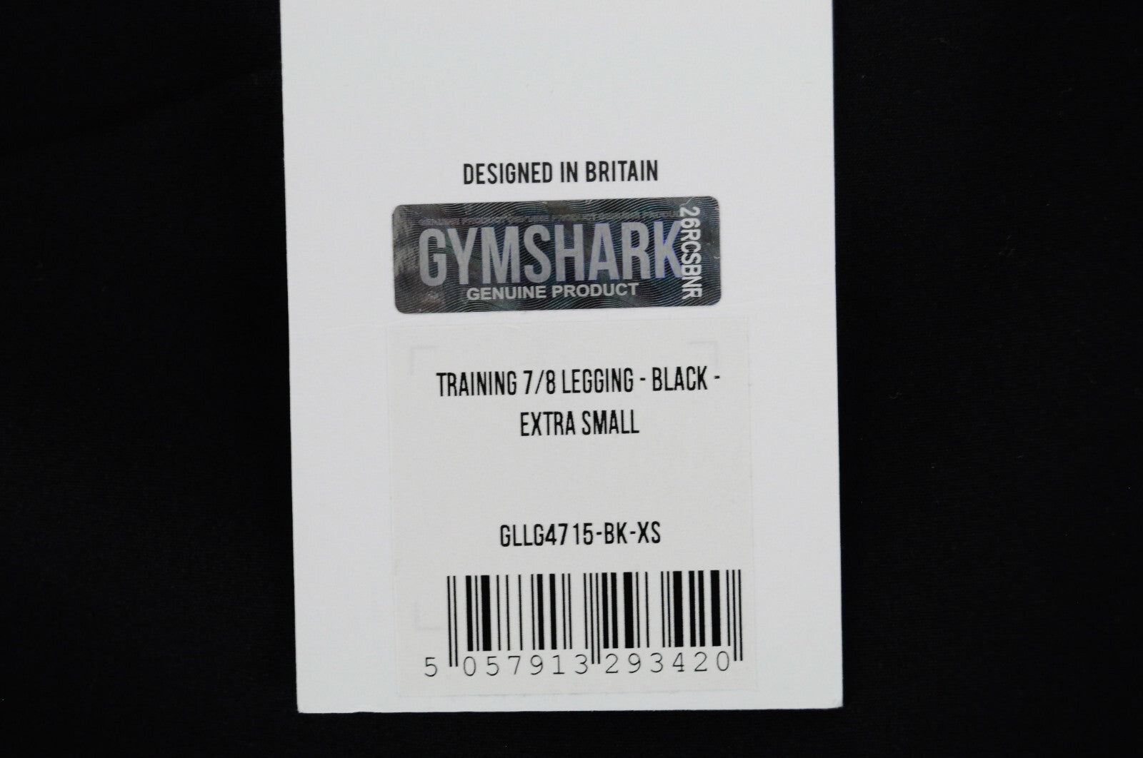 Gymshark Womens Leggings XS Black Gym Training 7/8 Activewear Stretch