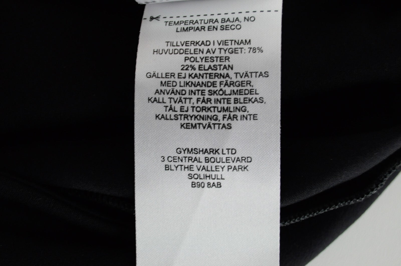 Gymshark Womens Leggings XS Black Gym Training 7/8 Activewear Stretch