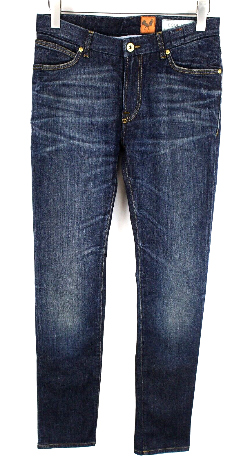 Good Genes Mens Jeans W29/L34 Mid-Blue Stretch 2-Year Wash Zip-Fly Classic