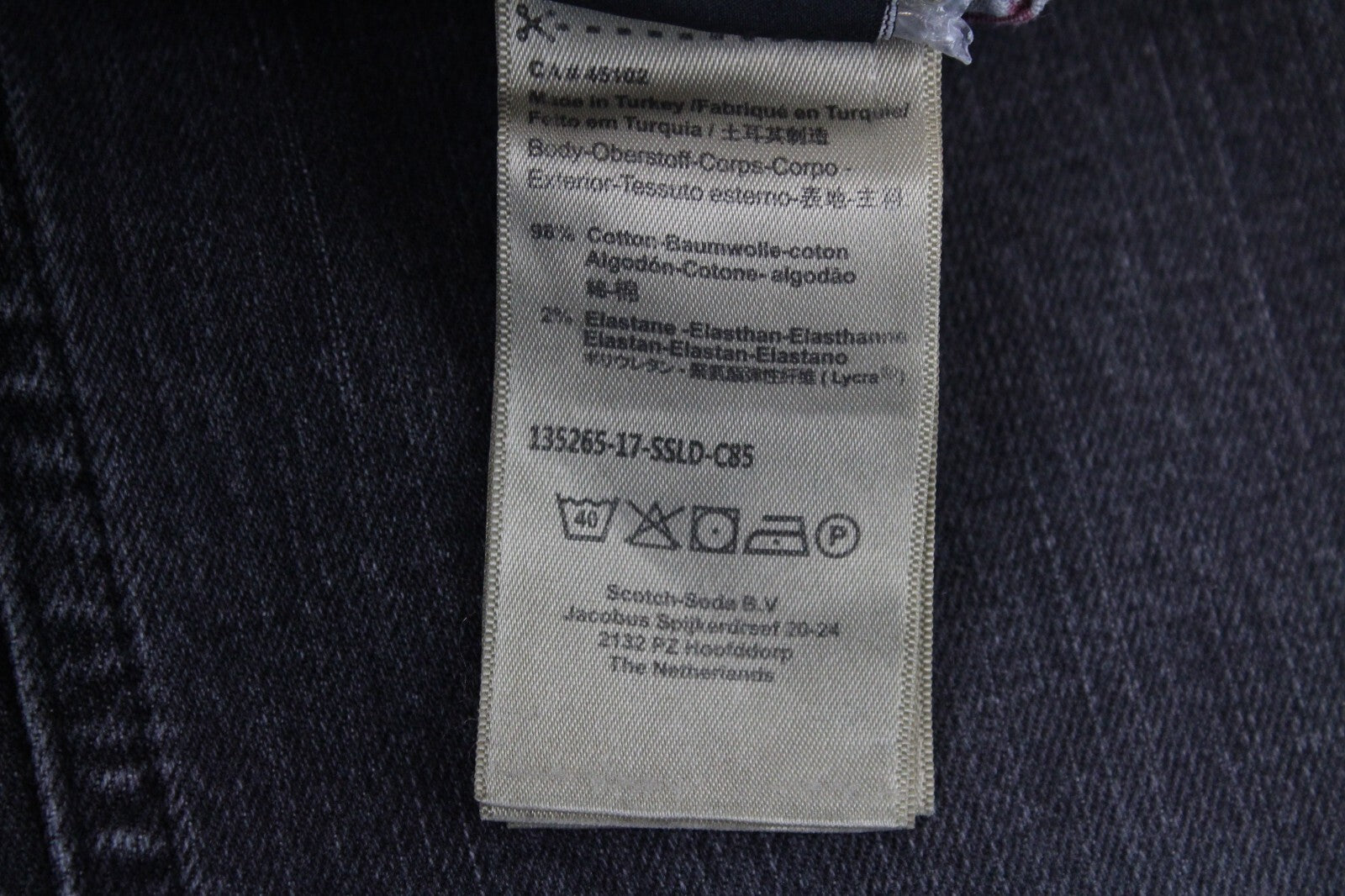 Scotch &amp; Soda moteriški džinsai W24/L32 pilki, dirbtinai sendinti, tiesūs, tamprūs. 