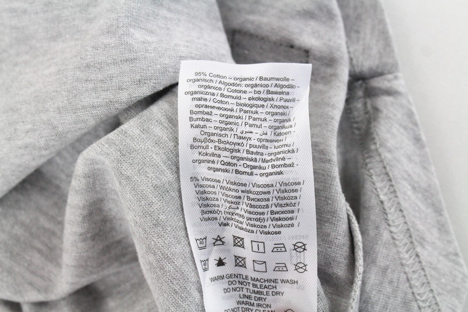 „Only &amp; Sons“ vyriški marškinėliai su šviesiai pilku melanžu ir apvalia kaklo iškirpte, 3 vnt. pakuotėje. 