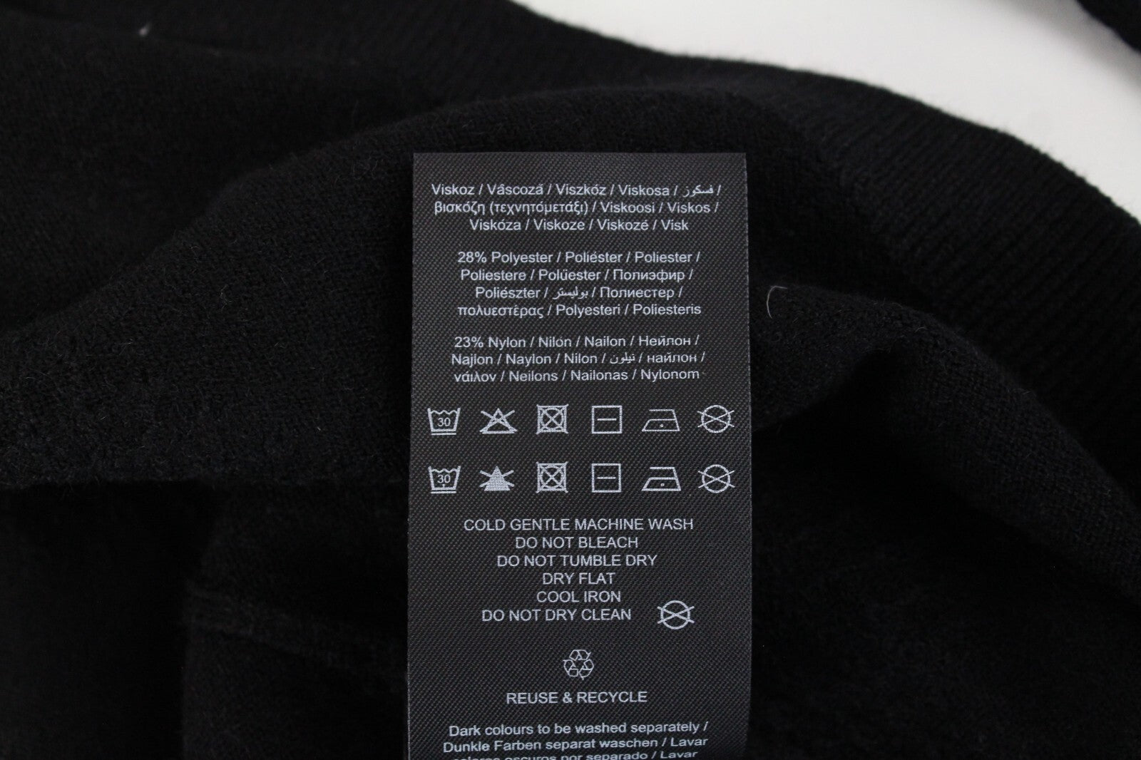 „Only Brenda“ moteriškas megztinis su tekstūra, XS dydžio, juodas, tamprus, ilgas 