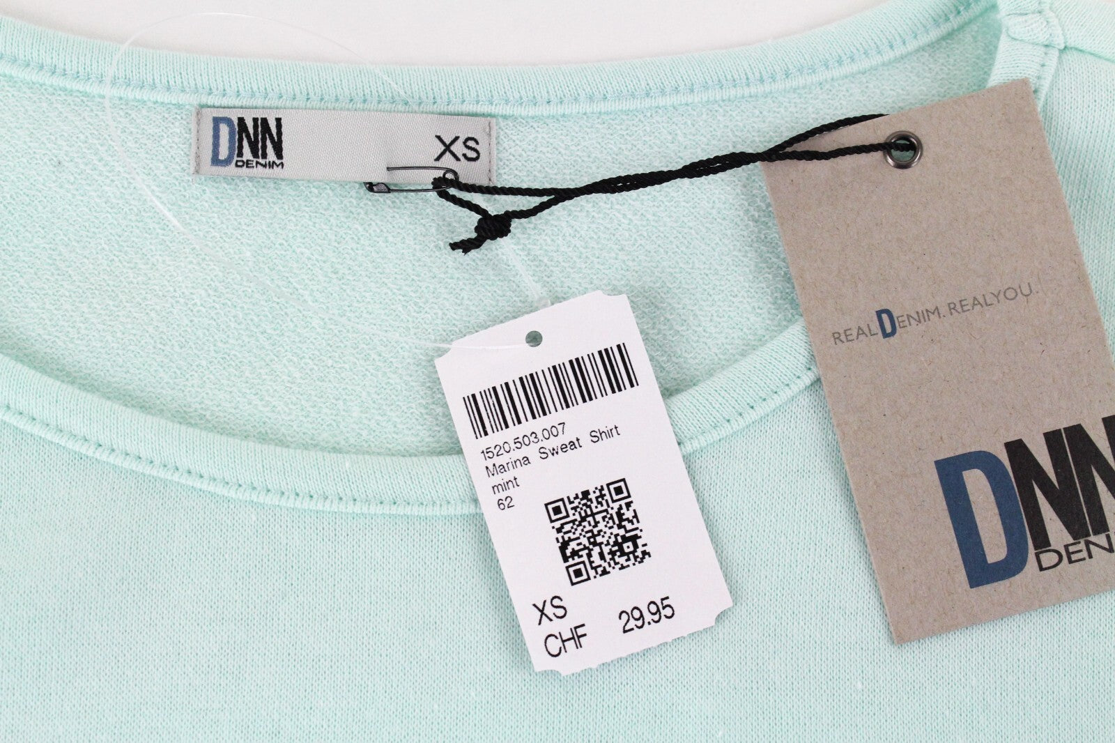 DNN moteriškas flisinis XS dydžio šviesiai mėtų žalias grafinis džersio marškinėliai su marškinėliais 