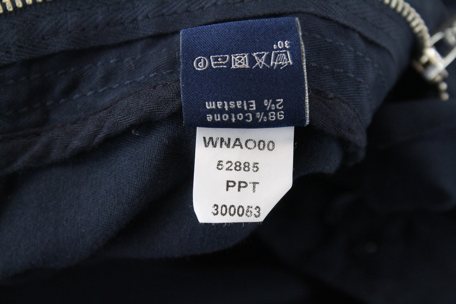 Harmont & Blaine Mens Pants IT56 Navy Cotton  Stretch Classic Zip-Fly