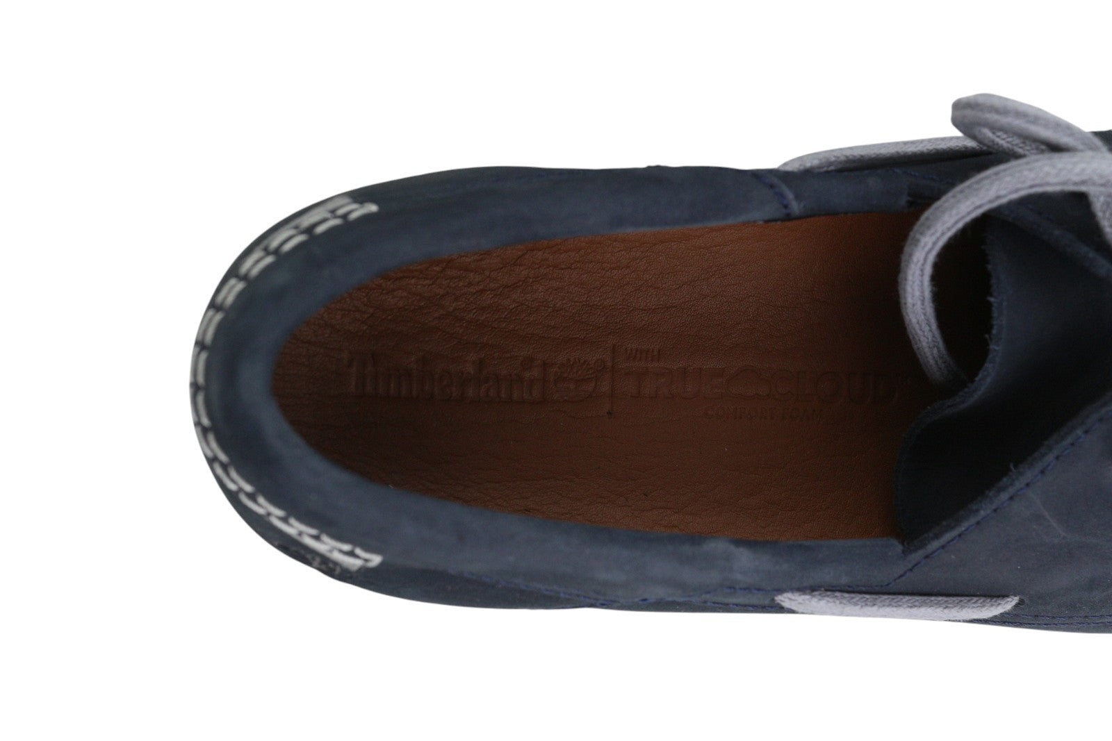 TIMBERLAND A416H vyriški batai EU40/41 tamsiai mėlyni odiniai laiviniai užsegami batai „True Cloud“ 