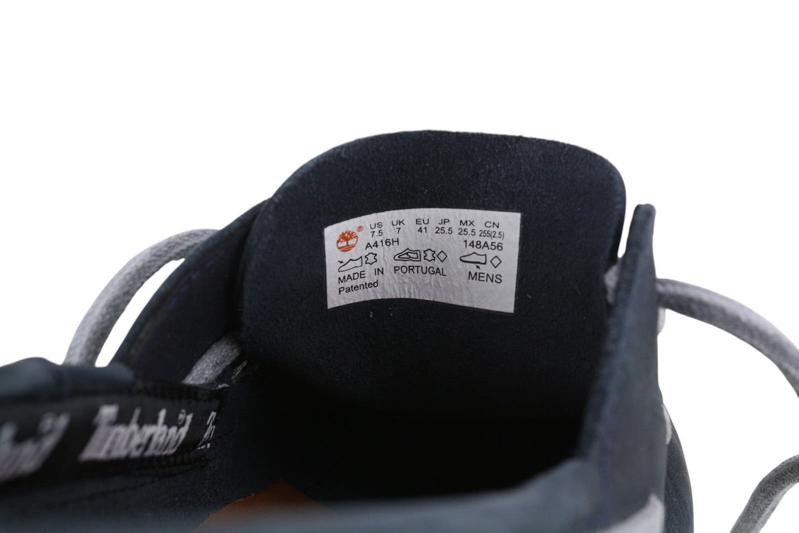 TIMBERLAND A416H vyriški batai EU40/41 tamsiai mėlyni odiniai laiviniai užsegami batai „True Cloud“ 