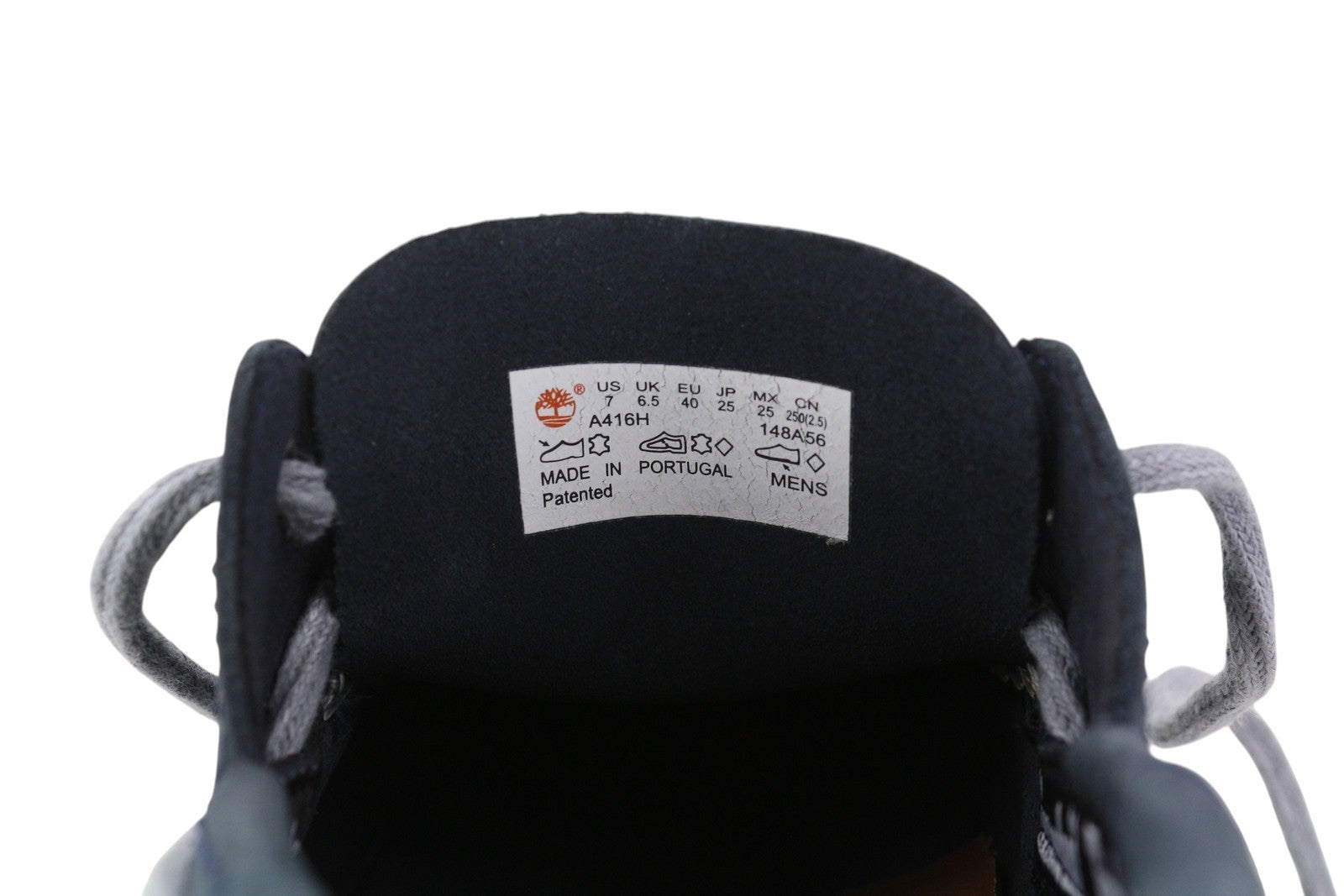 TIMBERLAND A416H vyriški batai EU40/41 tamsiai mėlyni odiniai laiviniai užsegami batai „True Cloud“ 