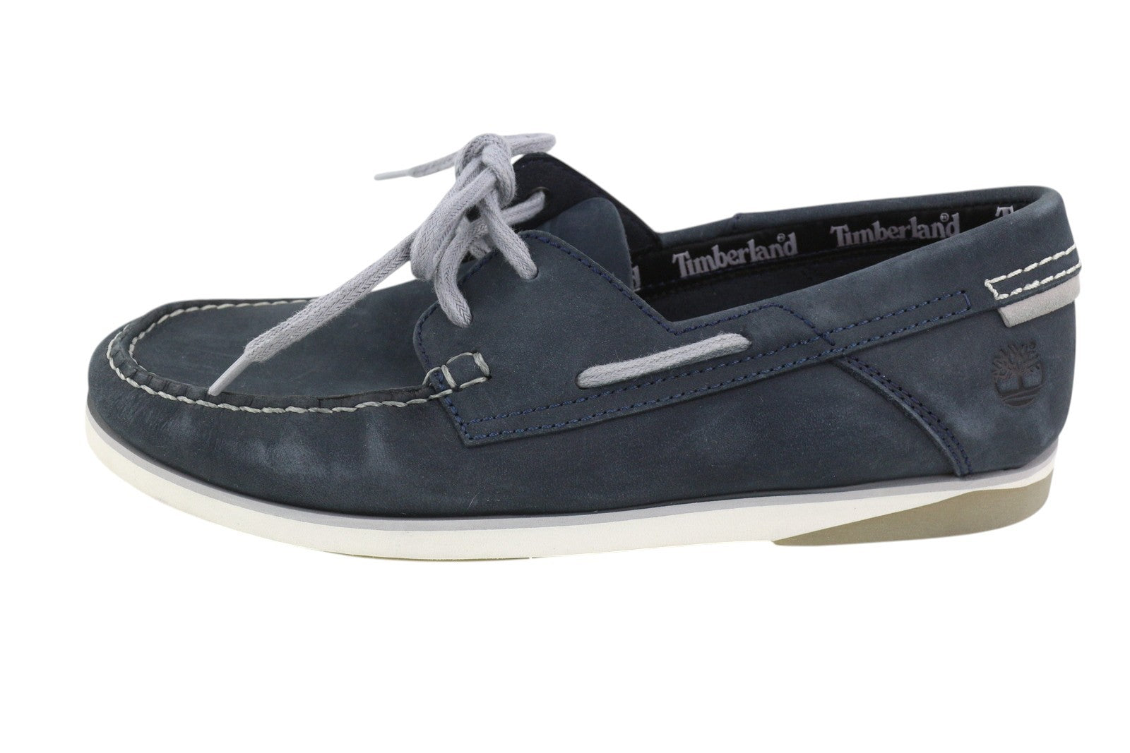 TIMBERLAND A416H vyriški batai EU40/41 tamsiai mėlyni odiniai laiviniai užsegami batai „True Cloud“ 