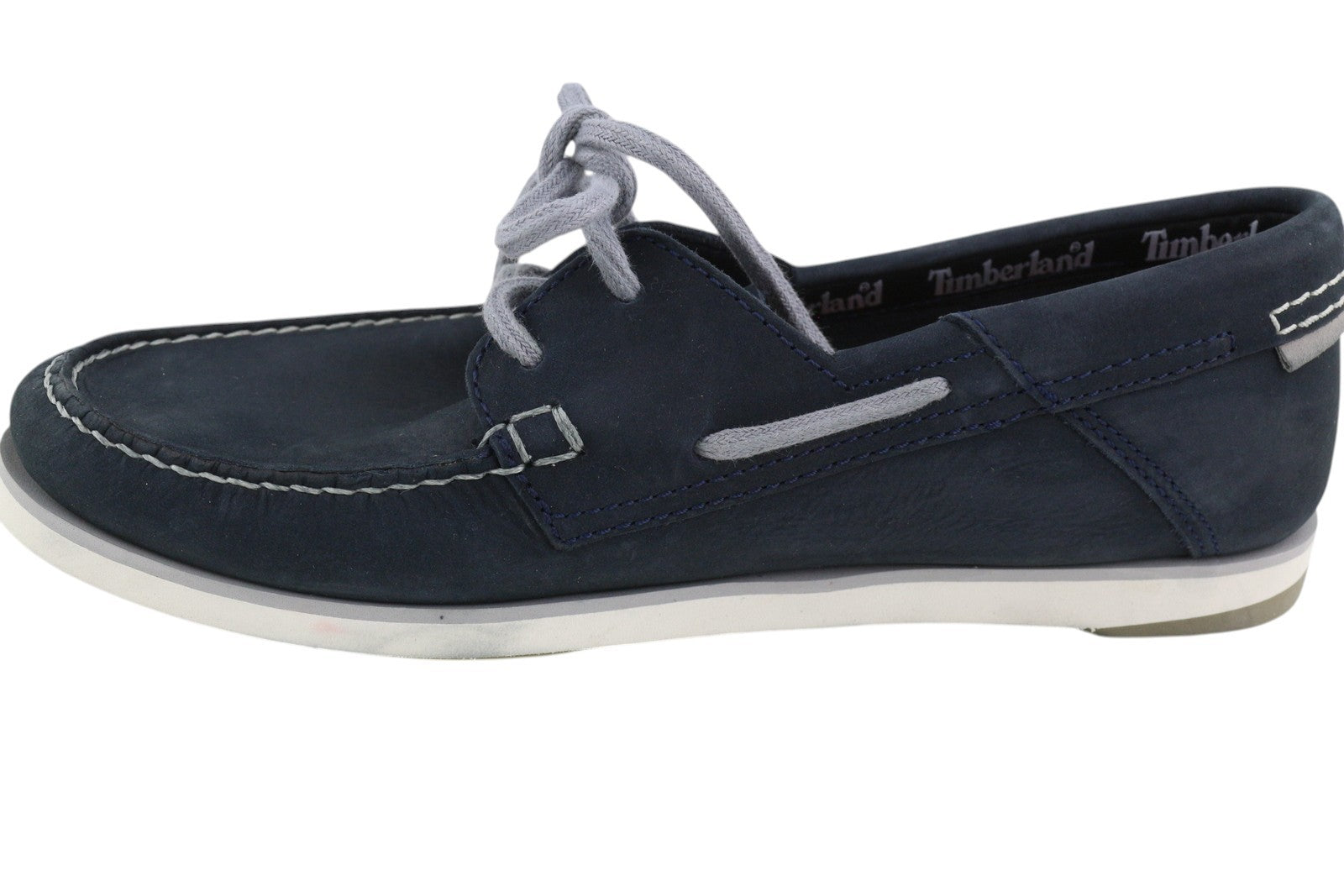 TIMBERLAND A416H vyriški batai EU40/41 tamsiai mėlyni odiniai laiviniai užsegami batai „True Cloud“ 