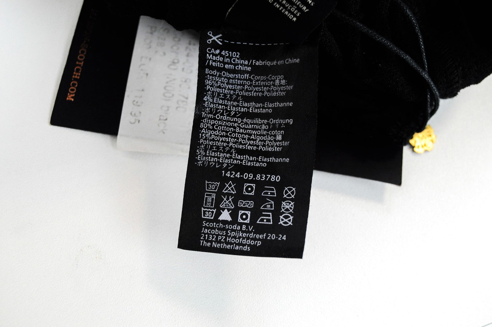 MAISON SCOTCH Pull-On Womens's Trousers M Black Stretch Waist Zip Pocket Pants