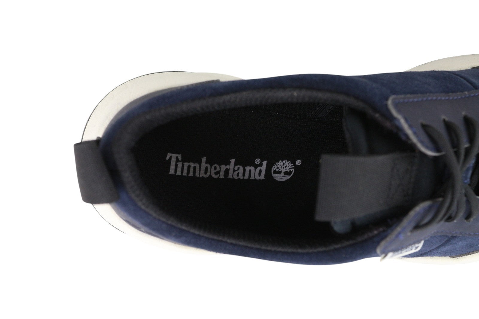 TIMBERLAND A24RX vyriški sportbačiai, EU41/42, tamsiai mėlyni, odiniai, žemakulniai bateliai su migdolų nosimis. 