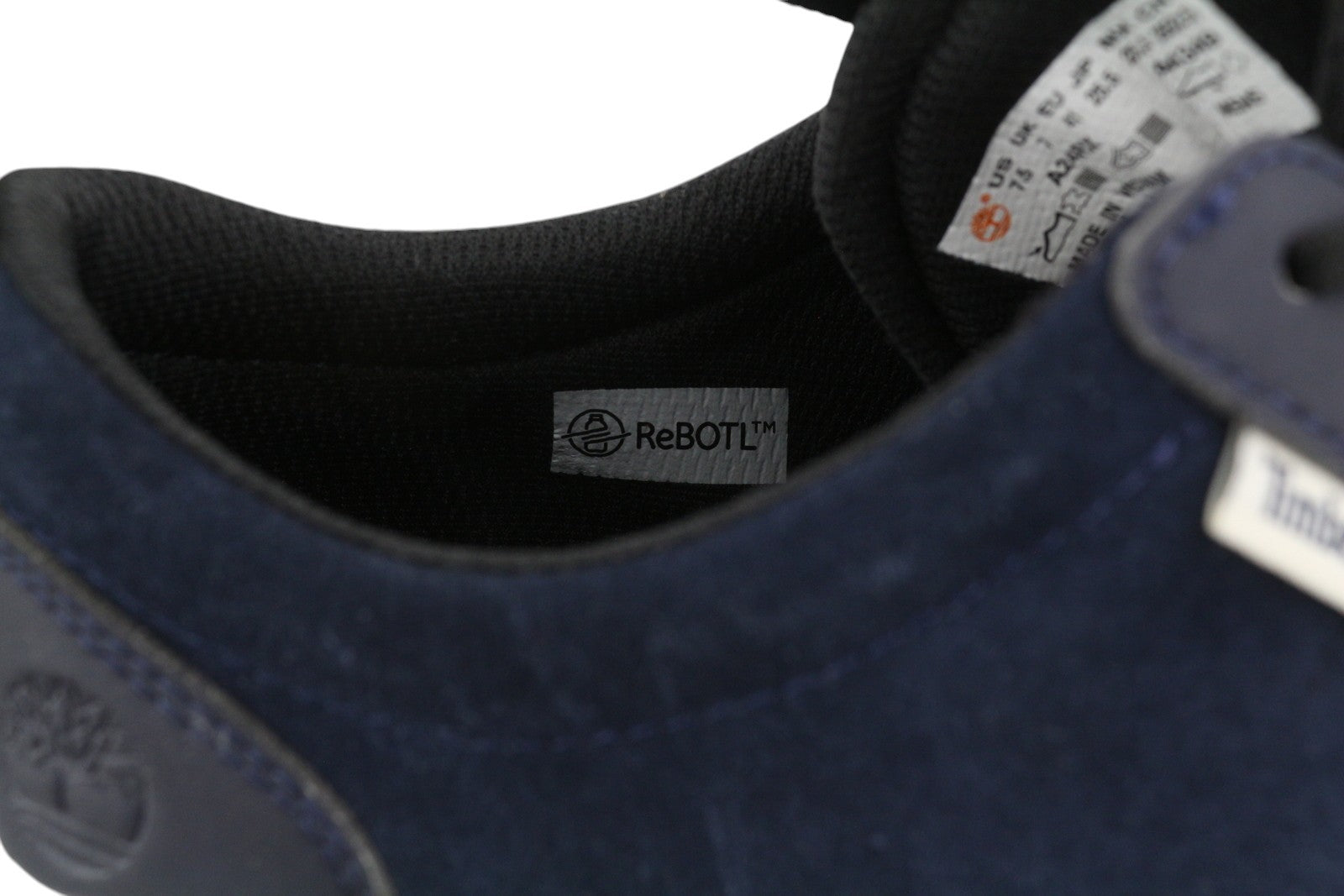 TIMBERLAND A24RX vyriški sportbačiai, EU41/42, tamsiai mėlyni, odiniai, žemakulniai bateliai su migdolų nosimis. 