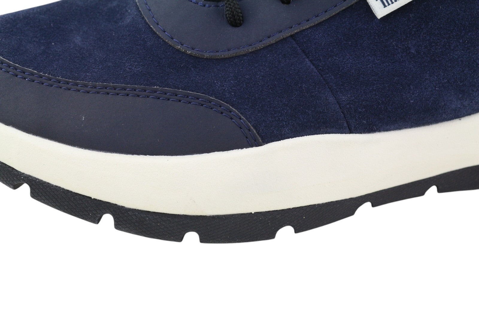 TIMBERLAND A24RX vyriški sportbačiai, EU41/42, tamsiai mėlyni, odiniai, žemakulniai bateliai su migdolų nosimis. 