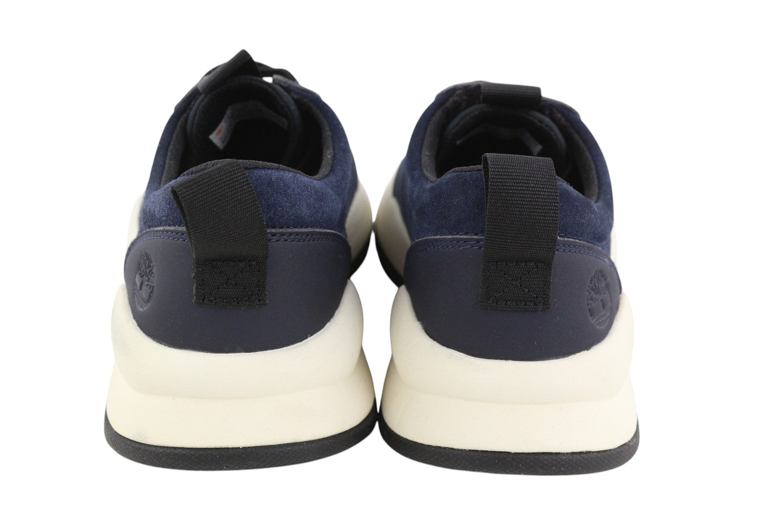 TIMBERLAND A24RX vyriški sportbačiai, EU41/42, tamsiai mėlyni, odiniai, žemakulniai bateliai su migdolų nosimis. 