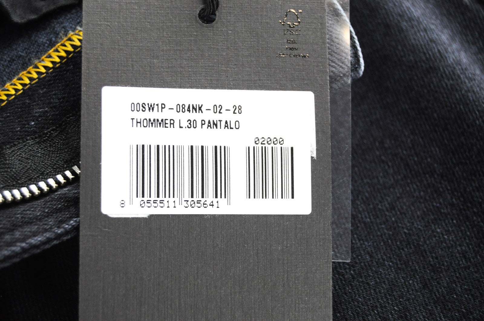 DIESEL Thommer 084NK Skinny Slim W28 L30 vyriški džinsai tamsiai mėlyna tampri medvilnė 