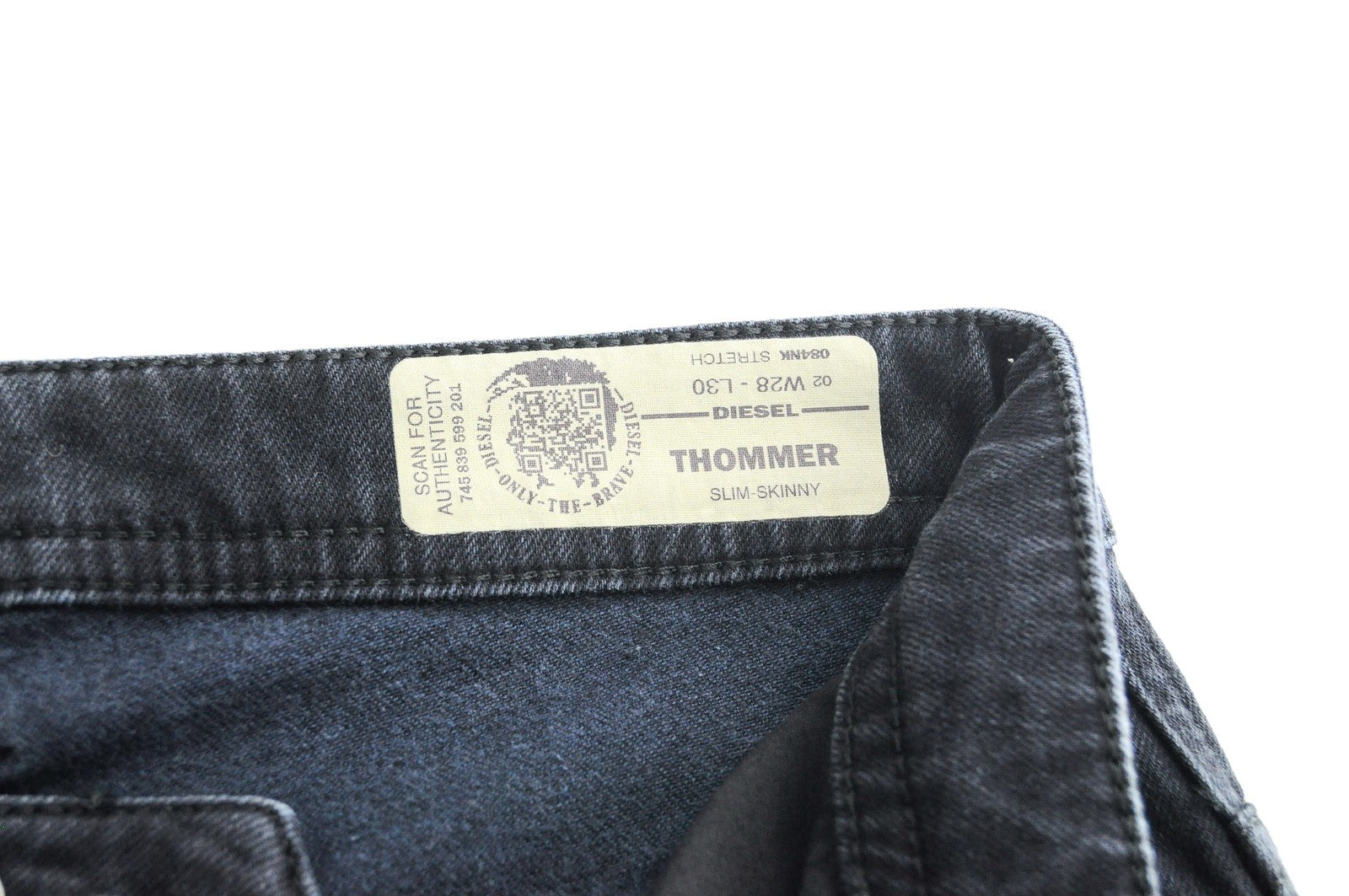 DIESEL Thommer 084NK vyriški džinsai W28 L30 Slim Skinny Blue Cotton Stretch 