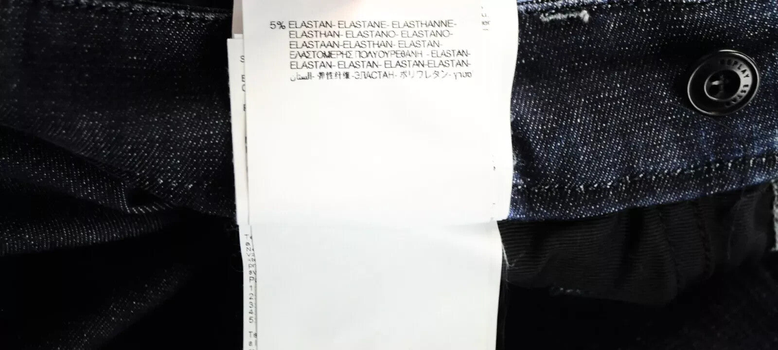 REPLAY Benni Chino džinsai vyrams W30 L34 Slim Stretch mėlynos medvilnės leidimas 