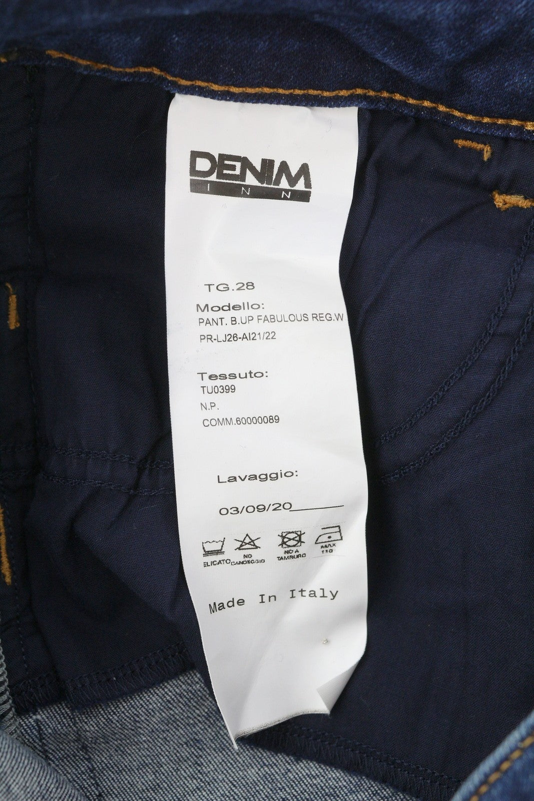 LIU JO Fabulous Women Jeans W28 Skinny Fit Washed Denim Blue Rhinestones Details