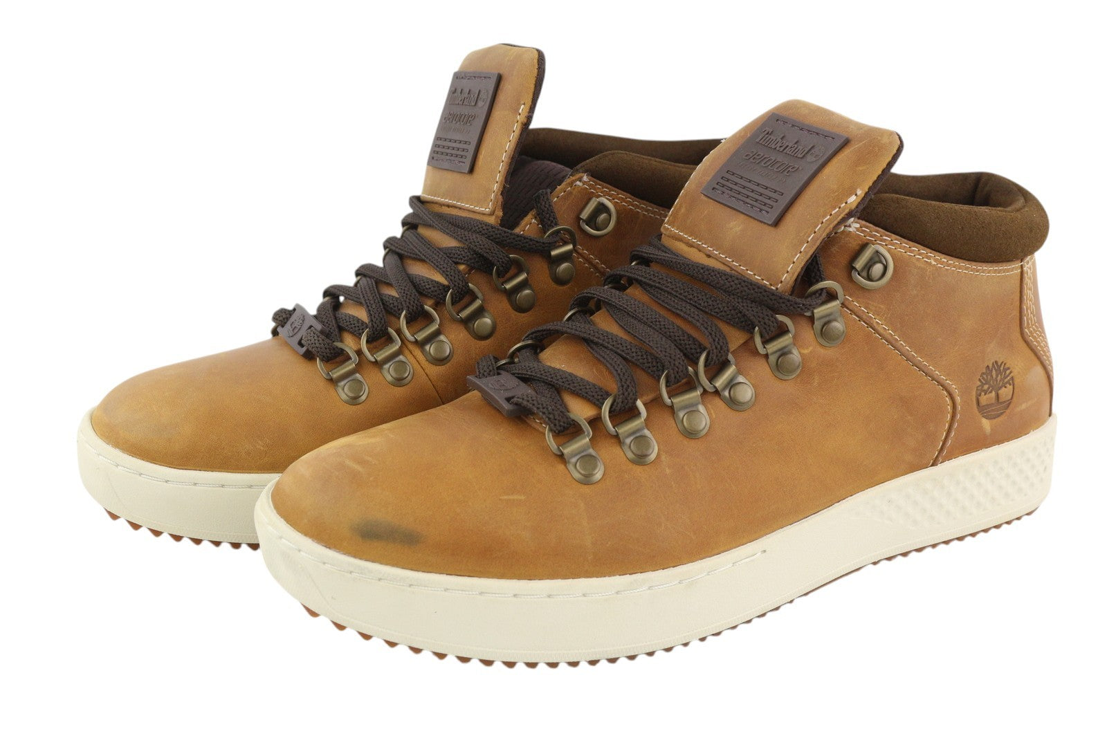 TIMBERLAND A1S6B vyriški batai EU41/42 odiniai sendinto stiliaus „Aerocore Energy System“ 