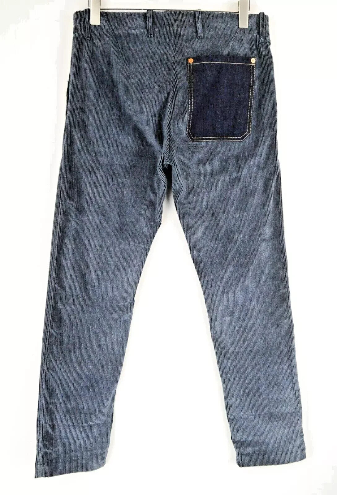 REPLAY Corduroy Trousers Mens W31 L30 Blue Cotton  Stretch Regular