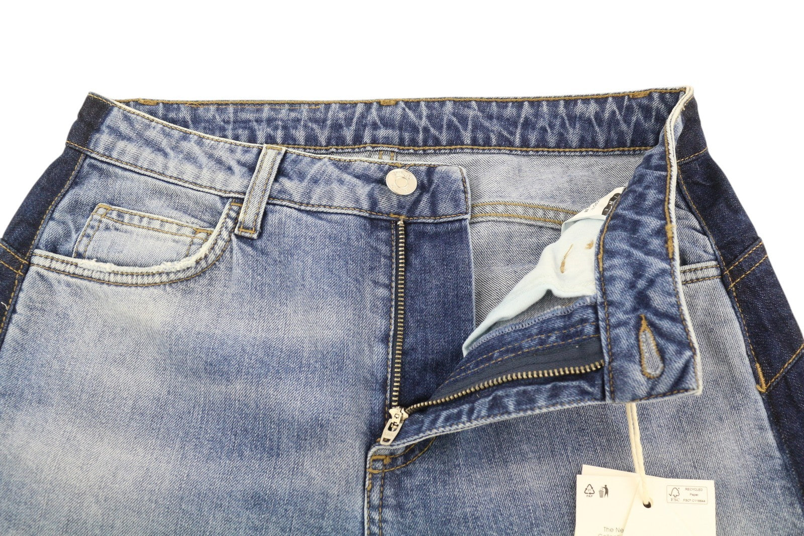 LIU JO Cute Women Jeans W28 Denim Blue Washed Ankle Length Skinny Fit Rhinestone