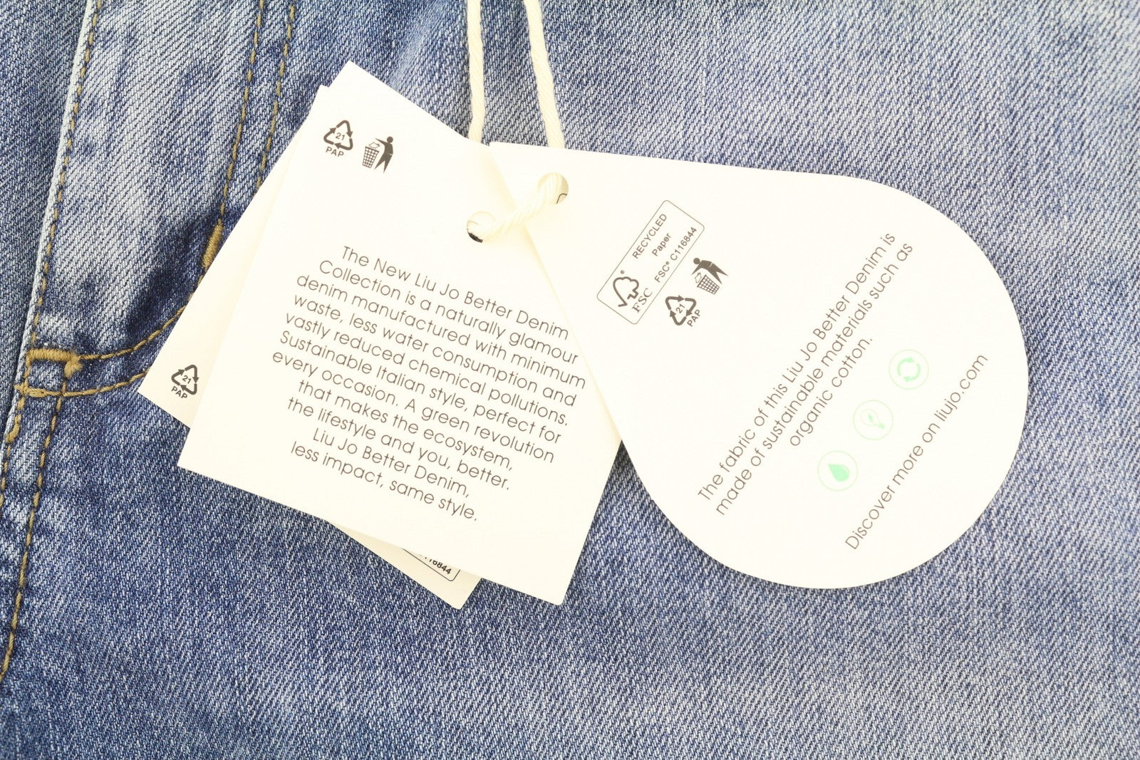 LIU JO Cute Women Jeans W28 Denim Blue Washed Ankle Length Skinny Fit Rhinestone