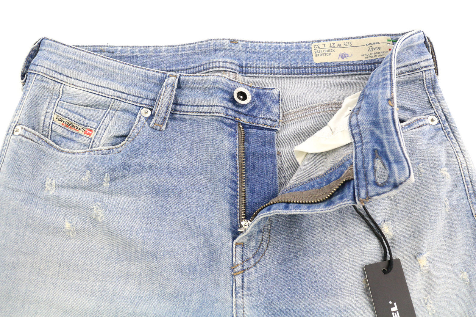 DIESEL Reen 0852X Women Jeans W27/L32 Regular Boyfriend Regular Waist RRP€179