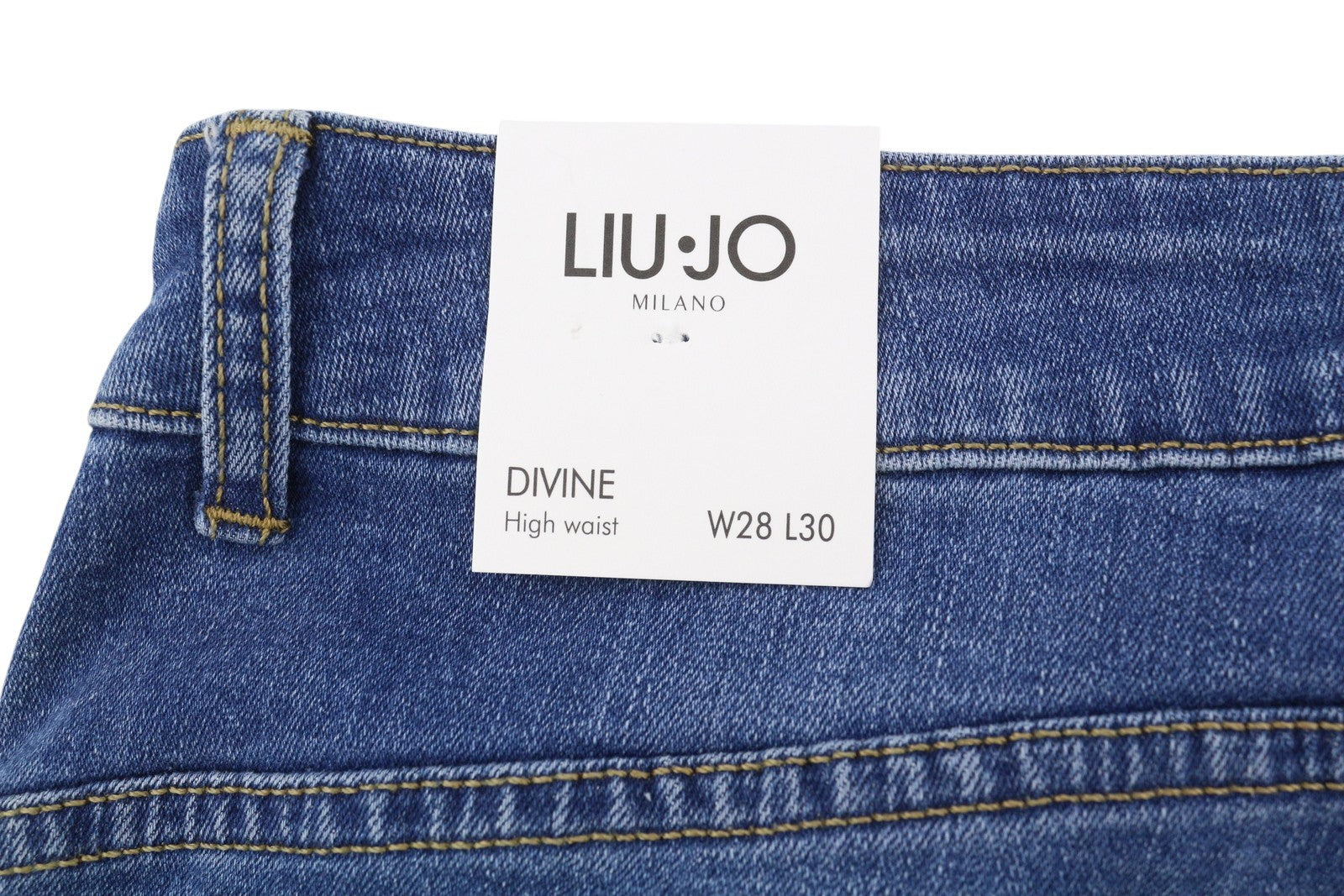 LIU JO Divine Women Jeans W28/L30 Bottom Up Skinny Fit High Waist Blue Washed