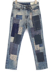 DIESEL Reen 0855T Women Jeans W23/L30 Limited edition Straight Regular Patches