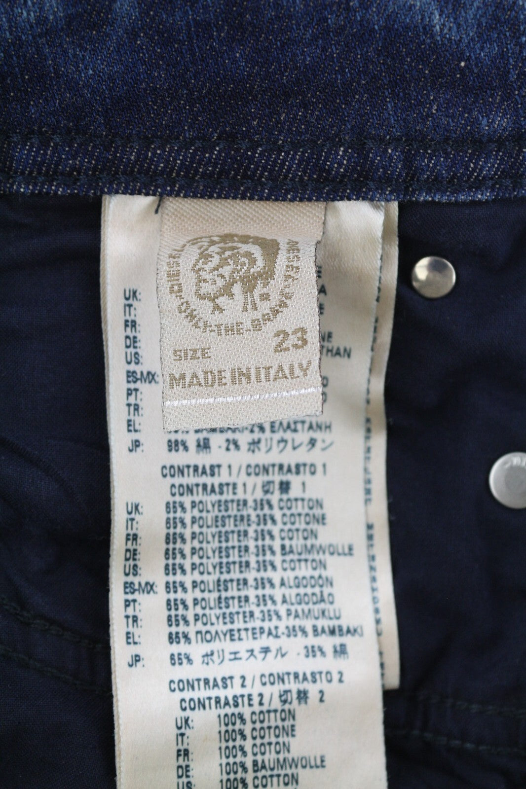 DIESEL Reen 0855T Women Jeans W23/L30 Limited edition Straight Regular Patches