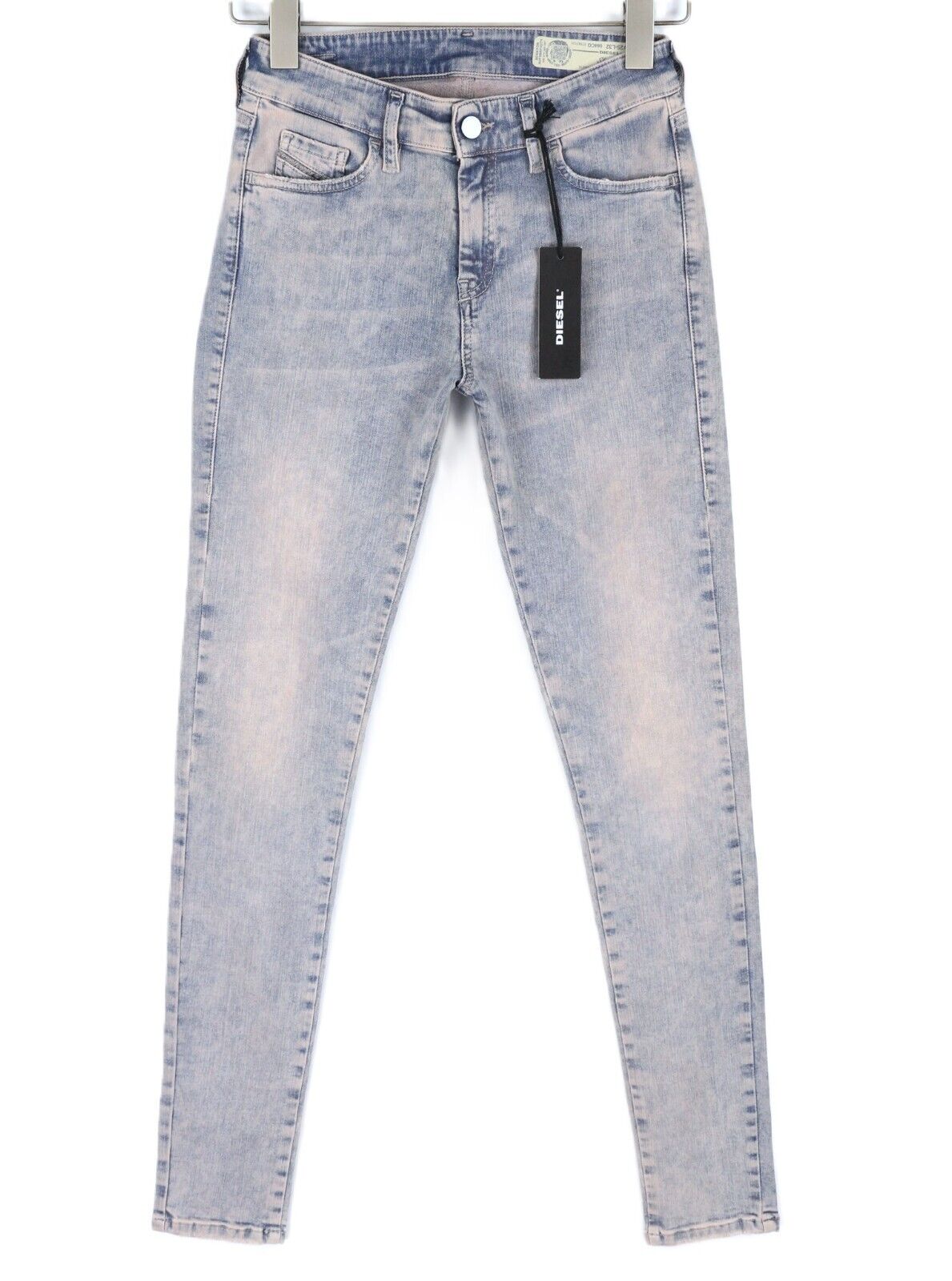 DIESEL Slandy 084CQ Women Jeans W25/L32 Super Slim Skinny Regular Waist RRP€155