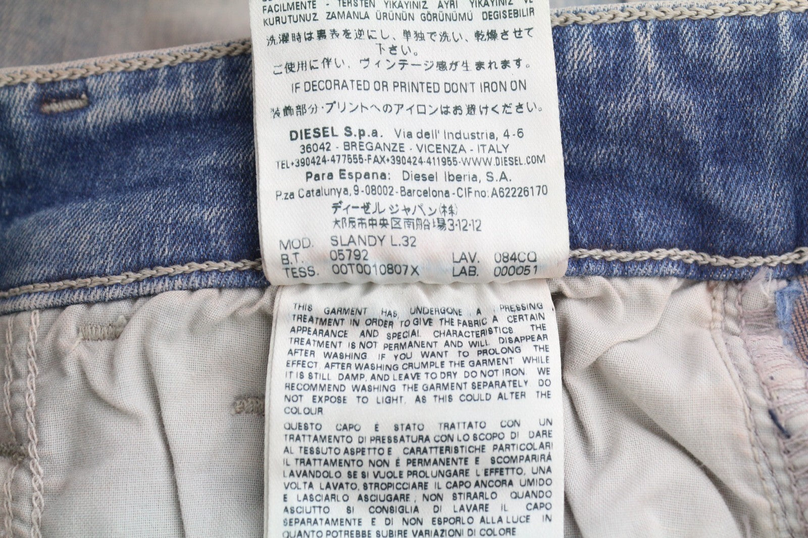 DIESEL Slandy 084CQ Women Jeans W25/L32 Super Slim Skinny Regular Waist RRP€155