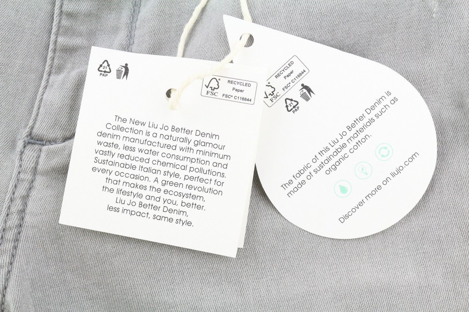 LIU JO Divine Women Jeans W28 Denim Grey Washed Skinny Fit Zip Fly Logo