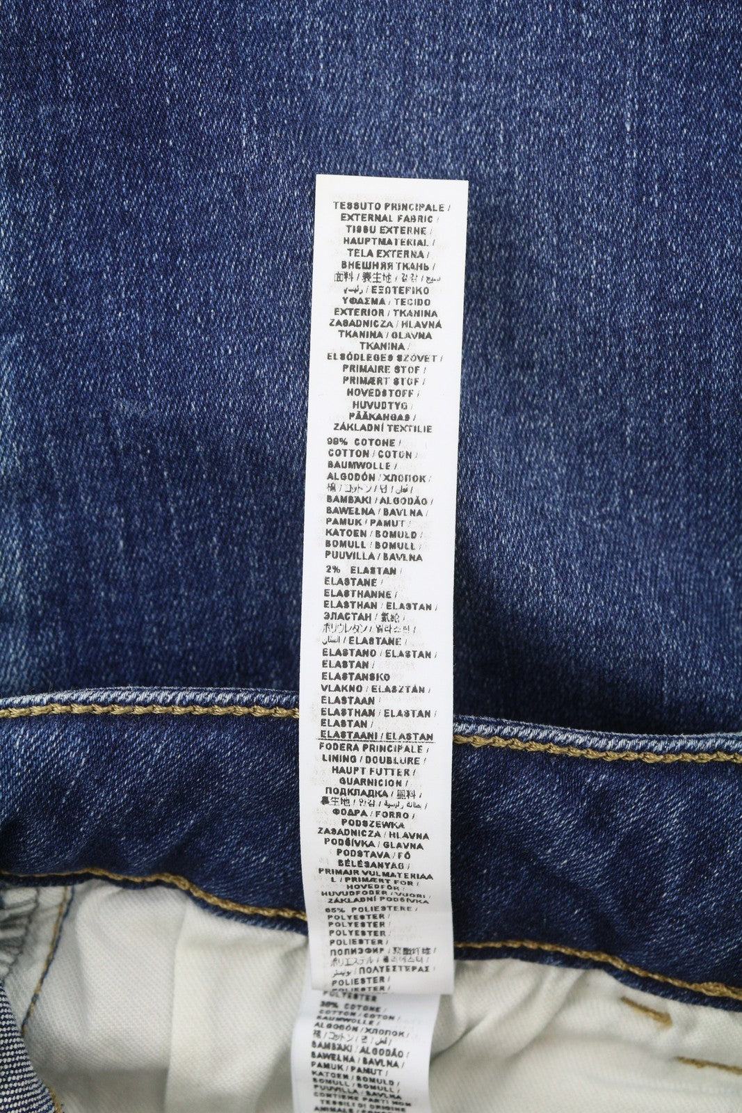 LIU JO Women Jeans W28 Denim Blue Fade Effect Skinny Fit Belted Unfinished Hems