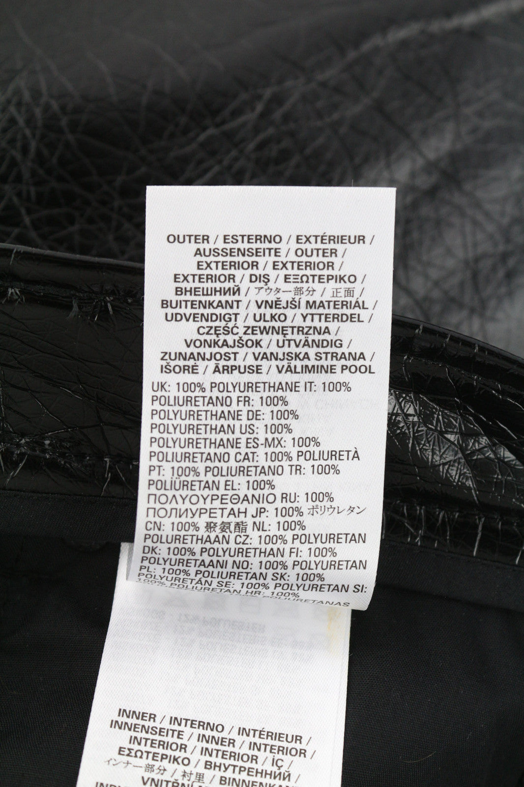 DIESEL P-Arcy moteriškos kelnės W27 juodos, dengtos, plonos, su blizgančiu užtrauktuku, RRP 225 € 