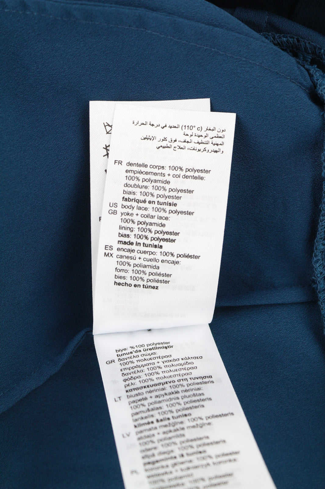 SANDRO moteriška suknelė, 38 dydžio, mėlyna, ilgomis rankovėmis, su nėriniuotais ir klostuotais pamušalais. 