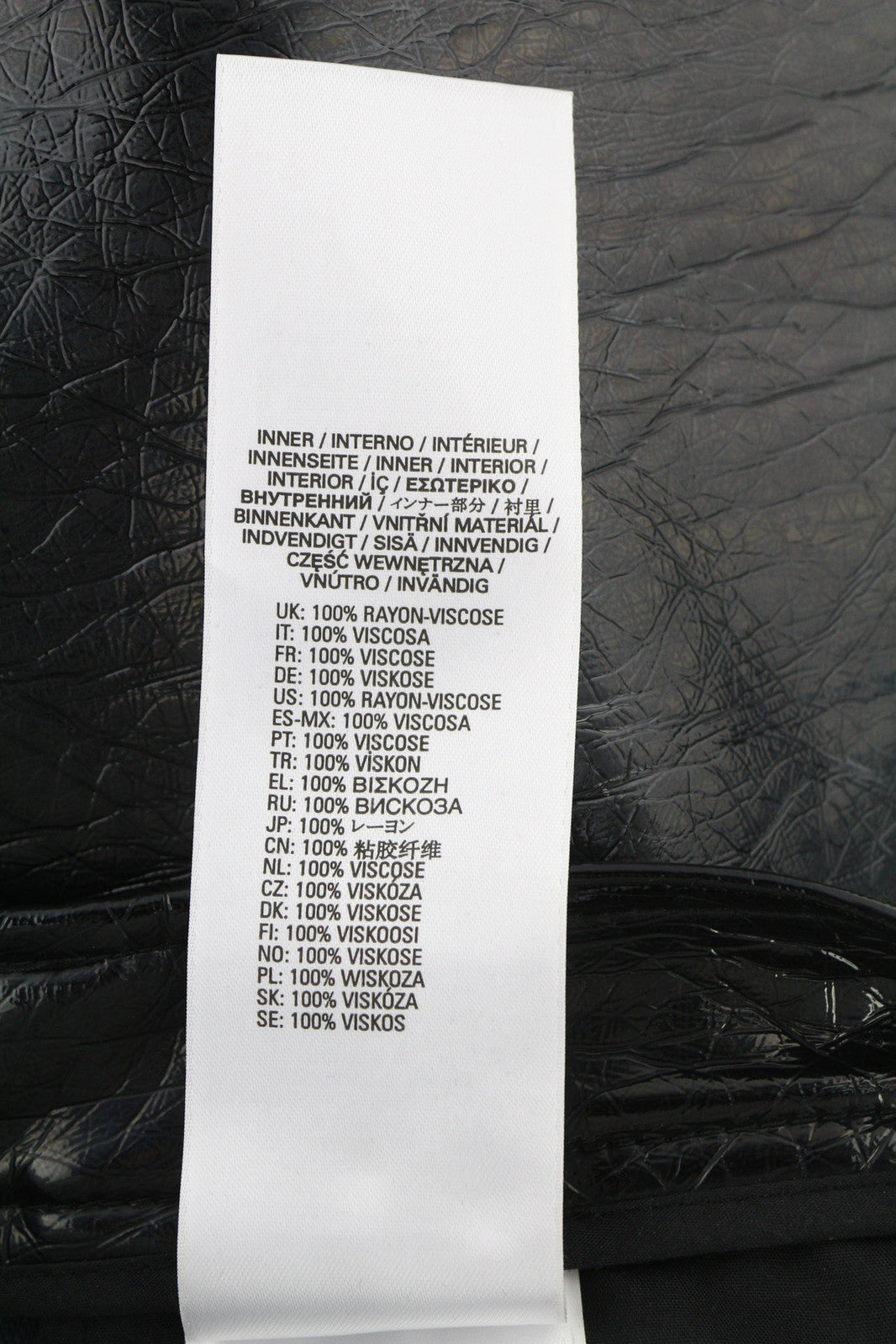 DIESEL P-Arcy moteriškos kelnės W26 juodos, dengtos, plonos, su blizgančiu užtrauktuku, RRP 225 € 