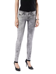 DIESEL Skinzee Low-C 0679C Women Jeans W25/L30 Super Slim Skinny Low Waist Grey