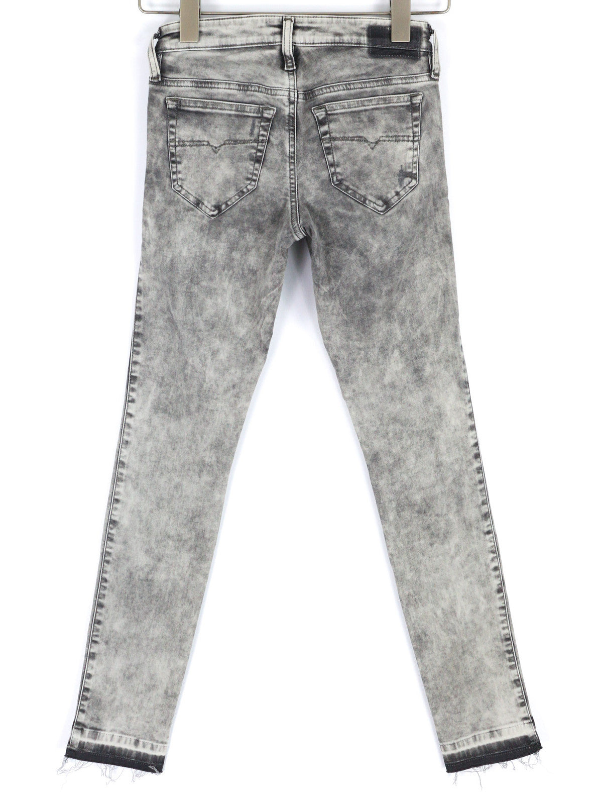DIESEL Skinzee Low-C 0679C Women Jeans W25/L30 Super Slim Skinny Low Waist Grey