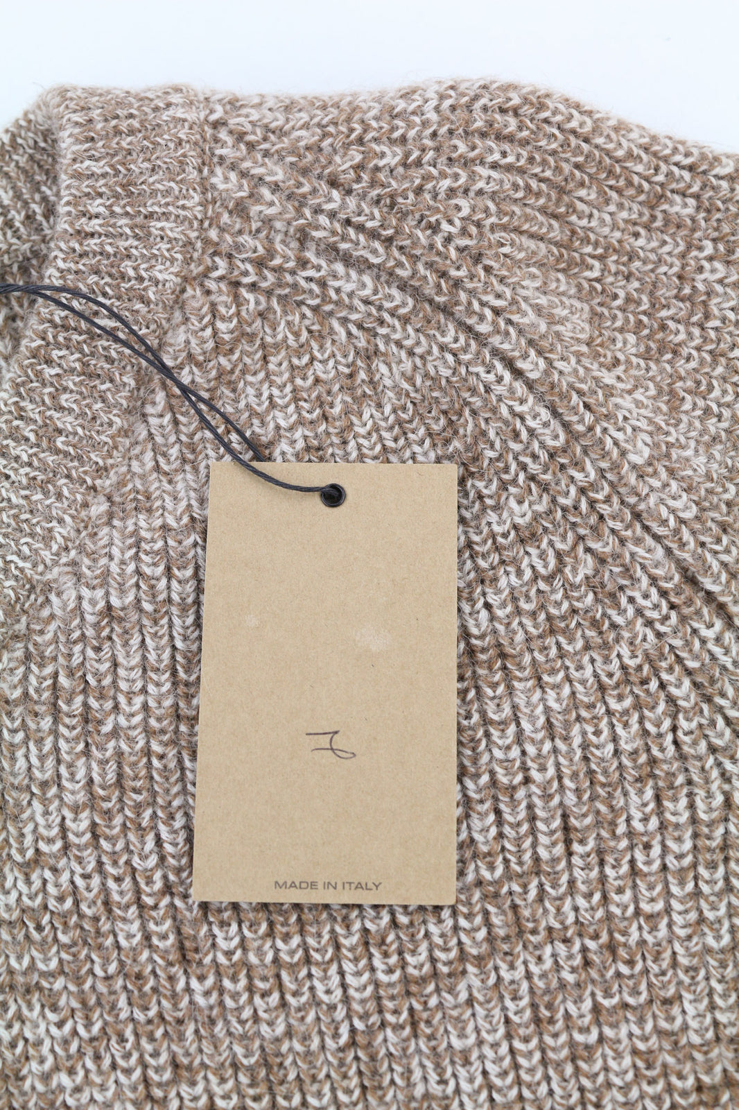 DSQUARED2 moteriškas megztinis ~S rudas grynos vilnos megztinis ilgomis rankovėmis su V formos iškirpte 