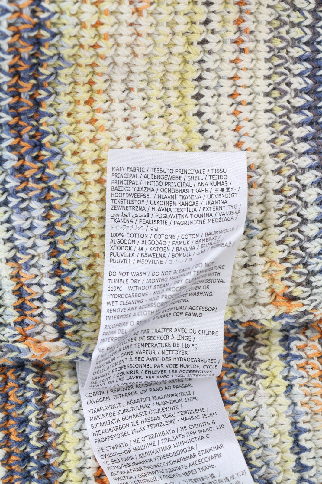 DSQUARED2 moteriškas megztinis M dydžio, įvairiaspalvis, grynos medvilnės megztinis ilgomis rankovėmis 