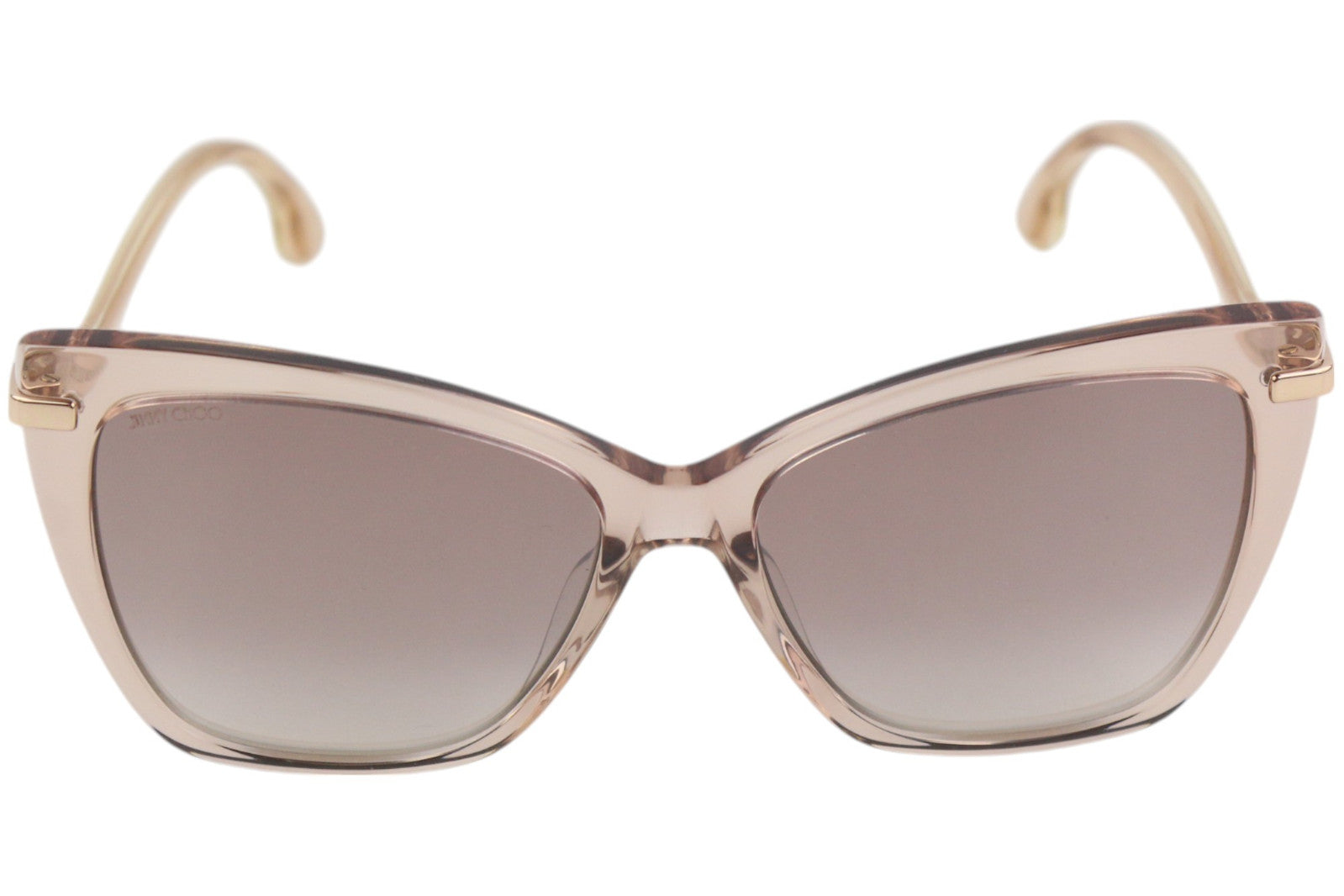 JIMMY CHOO Selby/G/S moteriški akiniai nuo saulės su VIENO DYDŽIO tamsintais katės akių formos logotipais, rekomenduojama kaina – 349 € 