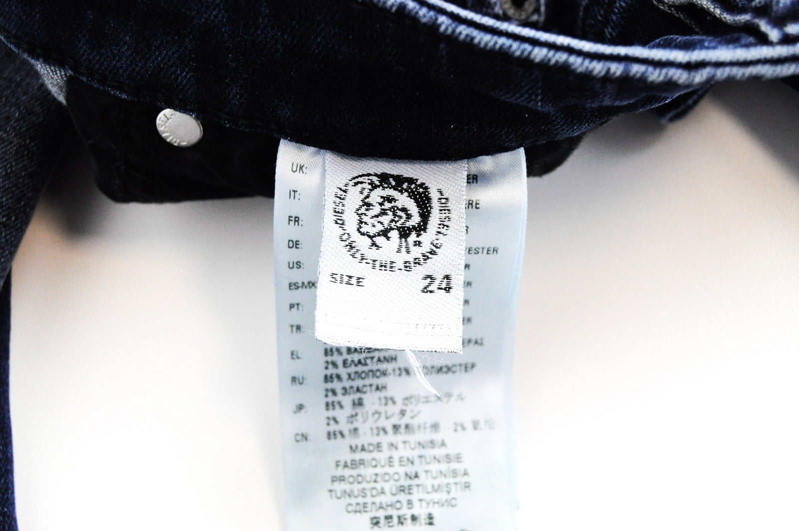 DIESEL Babhila-High 083AE Womens's Jeans W24 L32 Slim Skinny High Waist Zip Fly