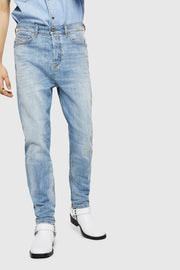 DIESEL D-Vider 081AL W28 L30 vyriški mėlyni morkų kirpimo tamprūs lengvi džinsai 