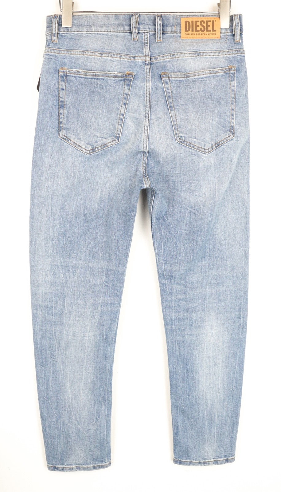 DIESEL D-Vider 081AL W28 L30 vyriški mėlyni morkų kirpimo tamprūs lengvi džinsai 